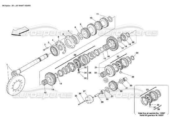 a part diagram from the Ferrari 360 parts catalogue