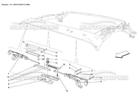 a part diagram from the Ferrari 360 parts catalogue