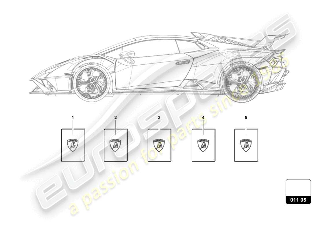 Lamborghini STO (2022) vehicle wallet Part Diagram