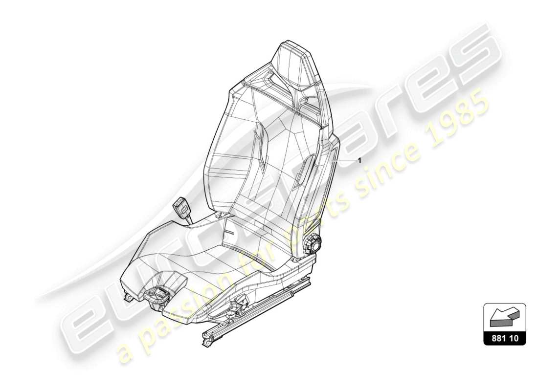 Lamborghini STO (2022) SPORTS SEAT SPORT BISHELL Part Diagram