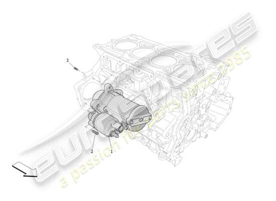 a part diagram from the Maserati Grecale parts catalogue