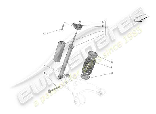 a part diagram from the Maserati Grecale parts catalogue