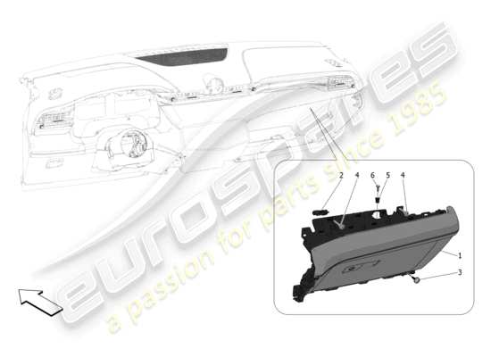 a part diagram from the Maserati Grecale parts catalogue