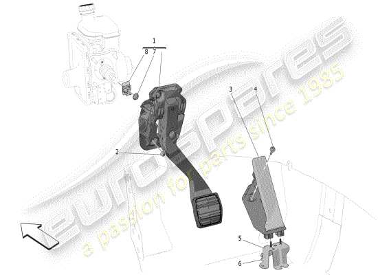 a part diagram from the Maserati Grecale parts catalogue