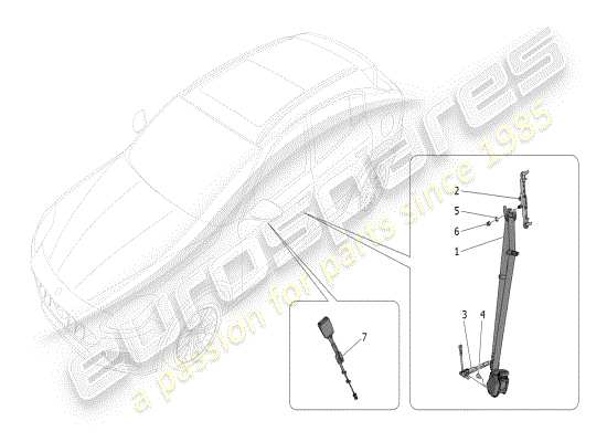 a part diagram from the Maserati Grecale parts catalogue