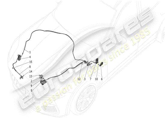 a part diagram from the Maserati Grecale parts catalogue