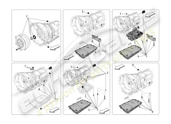 a part diagram from the Maserati Grecale parts catalogue