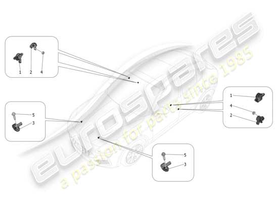 a part diagram from the Maserati Grecale parts catalogue