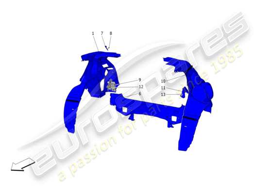 a part diagram from the Maserati Grecale parts catalogue