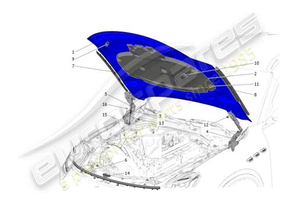 a part diagram from the Maserati Grecale parts catalogue