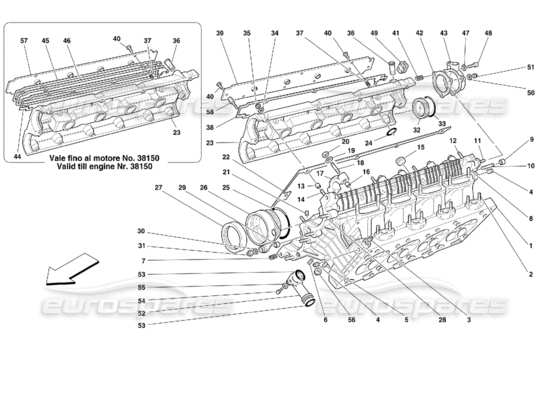 a part diagram from the Ferrari 355 (2.7 Motronic) parts catalogue