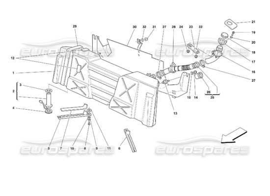 a part diagram from the Ferrari 355 parts catalogue