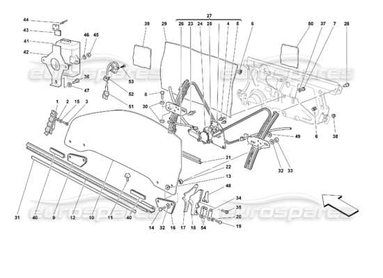 a part diagram from the Ferrari 355 parts catalogue