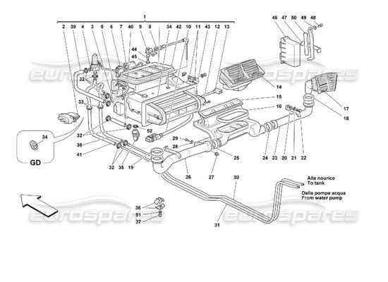 a part diagram from the Ferrari 355 parts catalogue