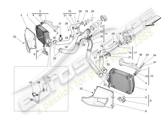 a part diagram from the Maserati Levante GT (2022) parts catalogue