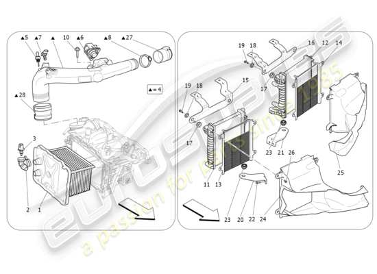 a part diagram from the Maserati Levante parts catalogue