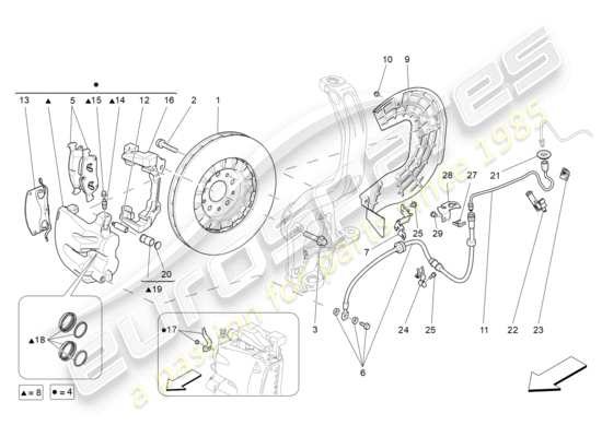 a part diagram from the Maserati Levante parts catalogue