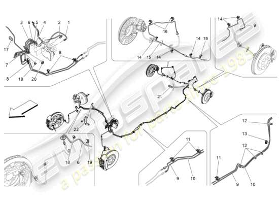 a part diagram from the Maserati Levante GT (2022) parts catalogue