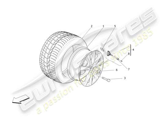 a part diagram from the Maserati Levante GT (2022) parts catalogue