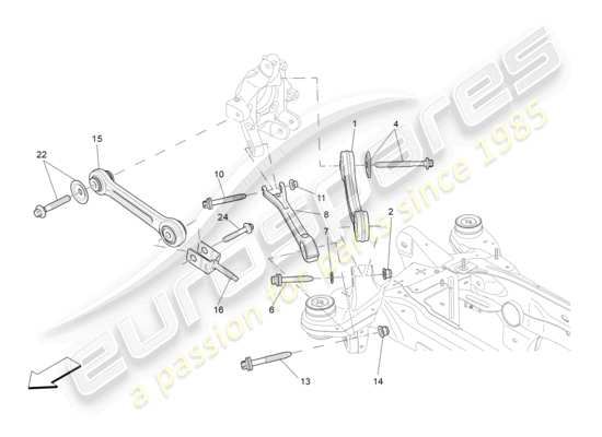 a part diagram from the Maserati Levante GT (2022) parts catalogue