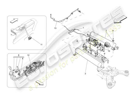 a part diagram from the Maserati Levante GT (2022) parts catalogue