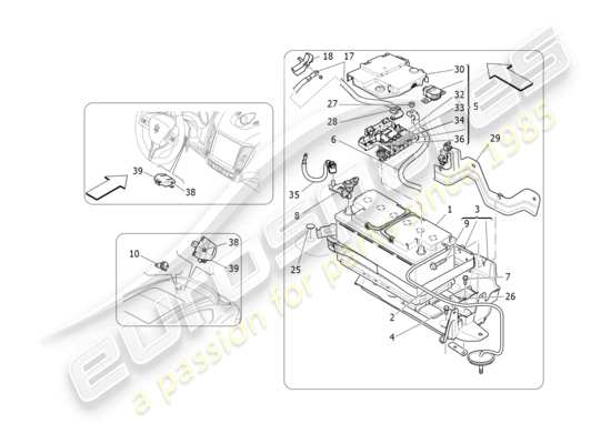 a part diagram from the Maserati Levante parts catalogue