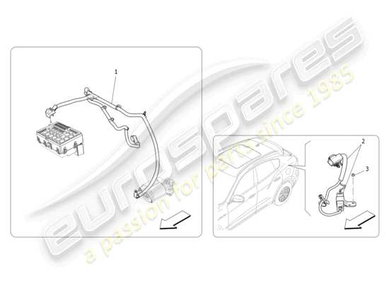 a part diagram from the Maserati Levante GT (2022) parts catalogue