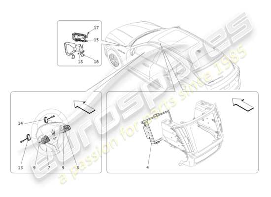 a part diagram from the Maserati Levante GT (2022) parts catalogue