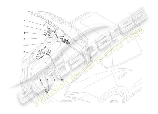 a part diagram from the Maserati Levante GT (2022) parts catalogue