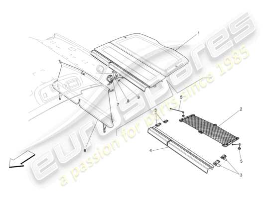 a part diagram from the Maserati Levante GT (2022) parts catalogue