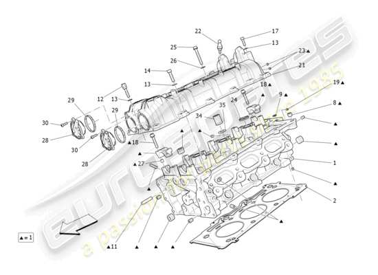 a part diagram from the Maserati Levante (2018) parts catalogue