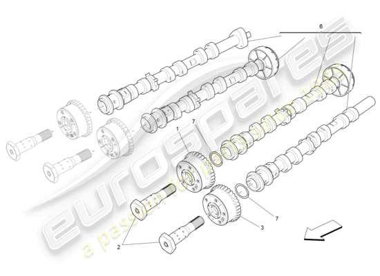 a part diagram from the Maserati Levante (2018) parts catalogue