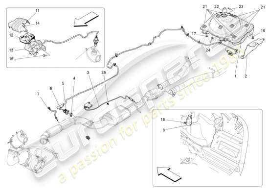 a part diagram from the Maserati Levante (2018) parts catalogue