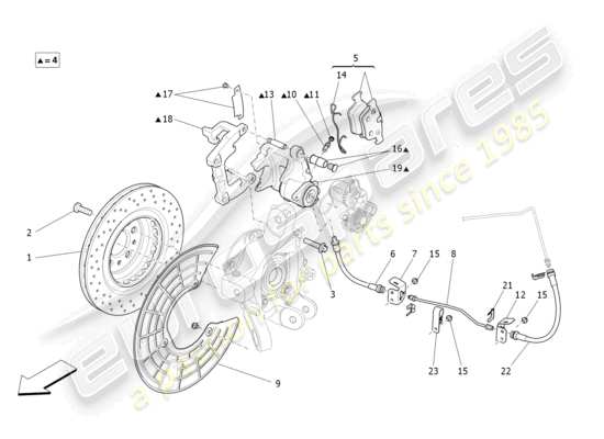 a part diagram from the Maserati Levante parts catalogue