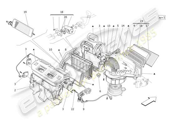 a part diagram from the Maserati Levante (2018) parts catalogue