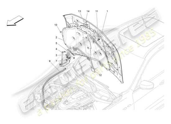 a part diagram from the Maserati Levante (2018) parts catalogue