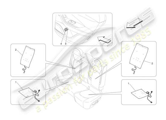 a part diagram from the Maserati Levante (2018) parts catalogue