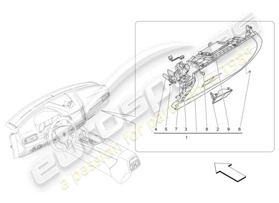 a part diagram from the Maserati Levante parts catalogue