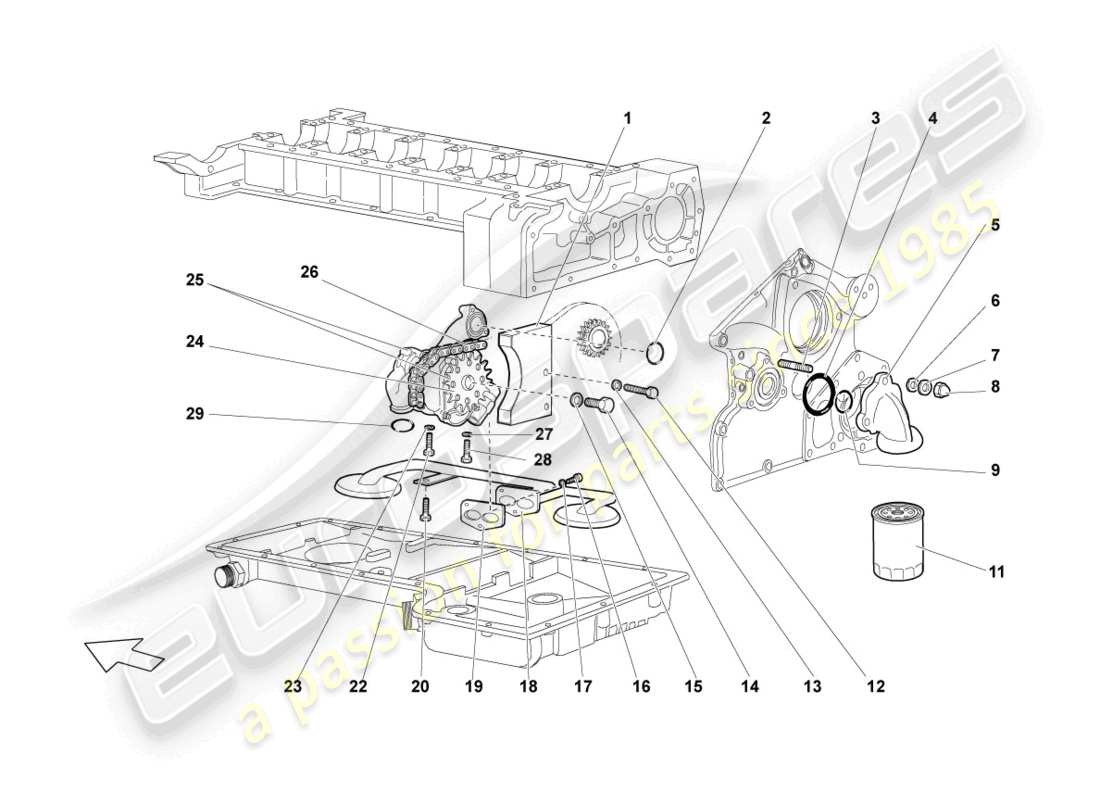 Part diagram containing part number N01024230