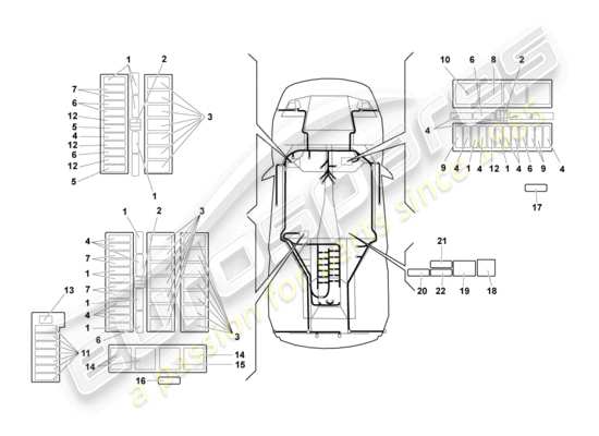 a part diagram from the Lamborghini LP640 Coupe (2009) parts catalogue