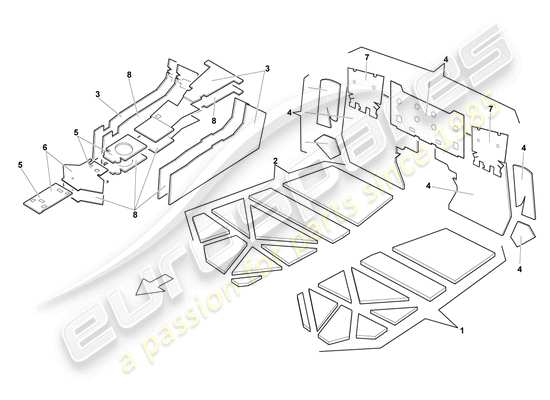 a part diagram from the Lamborghini Murcielago parts catalogue