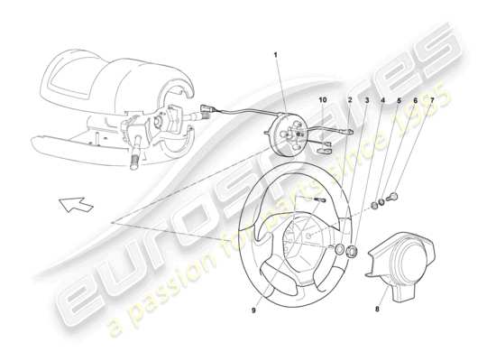 a part diagram from the Lamborghini Murcielago parts catalogue