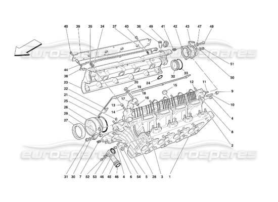 a part diagram from the Ferrari 355 (5.2 Motronic) parts catalogue