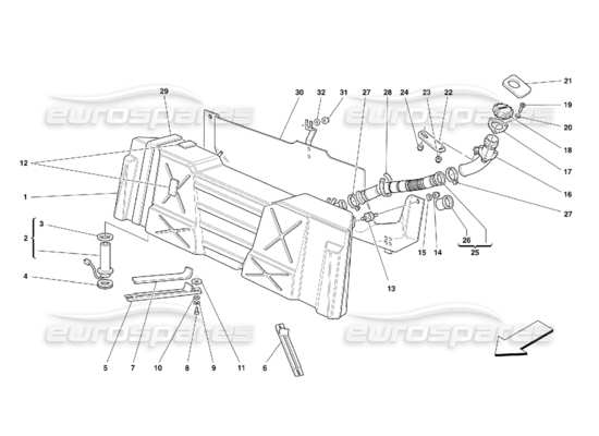 a part diagram from the Ferrari 355 parts catalogue