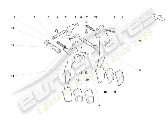 a part diagram from the Lamborghini Gallardo Coupe (2005) parts catalogue