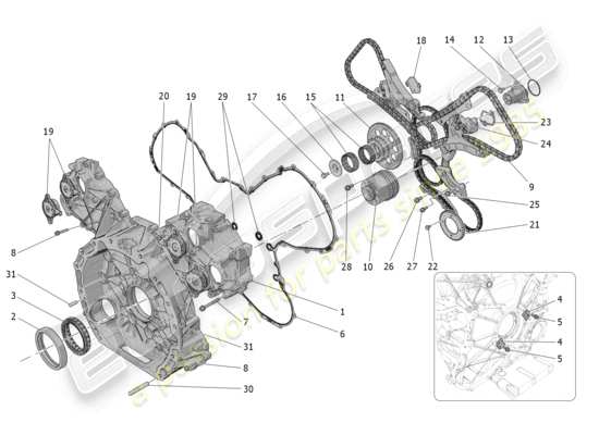 a part diagram from the Maserati MC20 parts catalogue