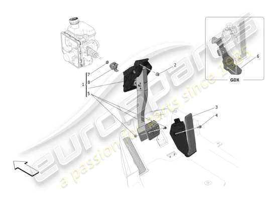 a part diagram from the Maserati MC20 parts catalogue