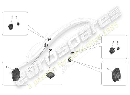 a part diagram from the Maserati MC20 parts catalogue