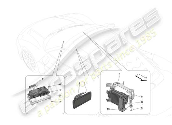 a part diagram from the Maserati MC20 parts catalogue