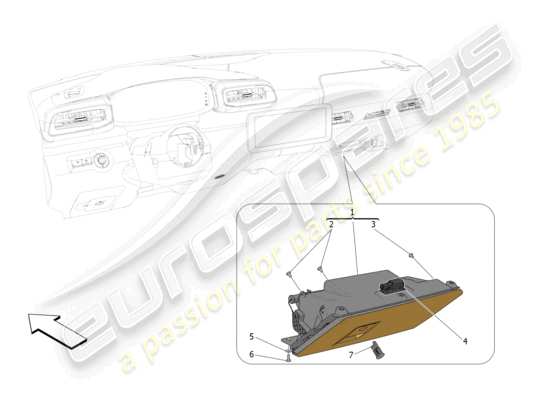 a part diagram from the Maserati MC20 parts catalogue